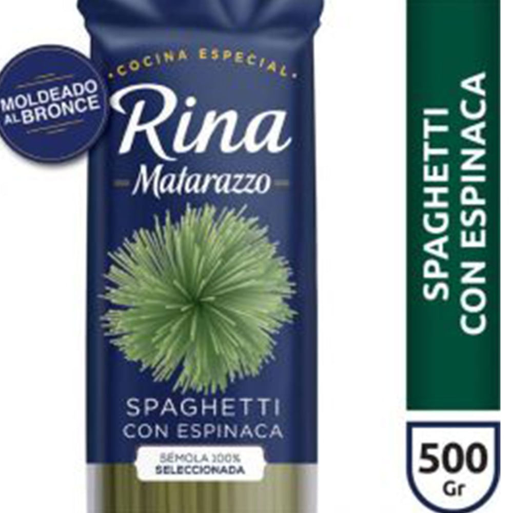 Fideos Matarazzo Rina Con Espinaca 500 G