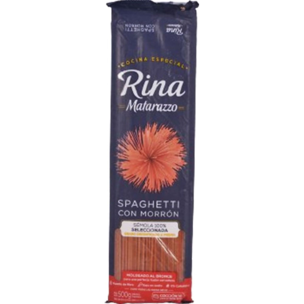 Spaghetti Rina Matarazzo Con Morrón 500 G