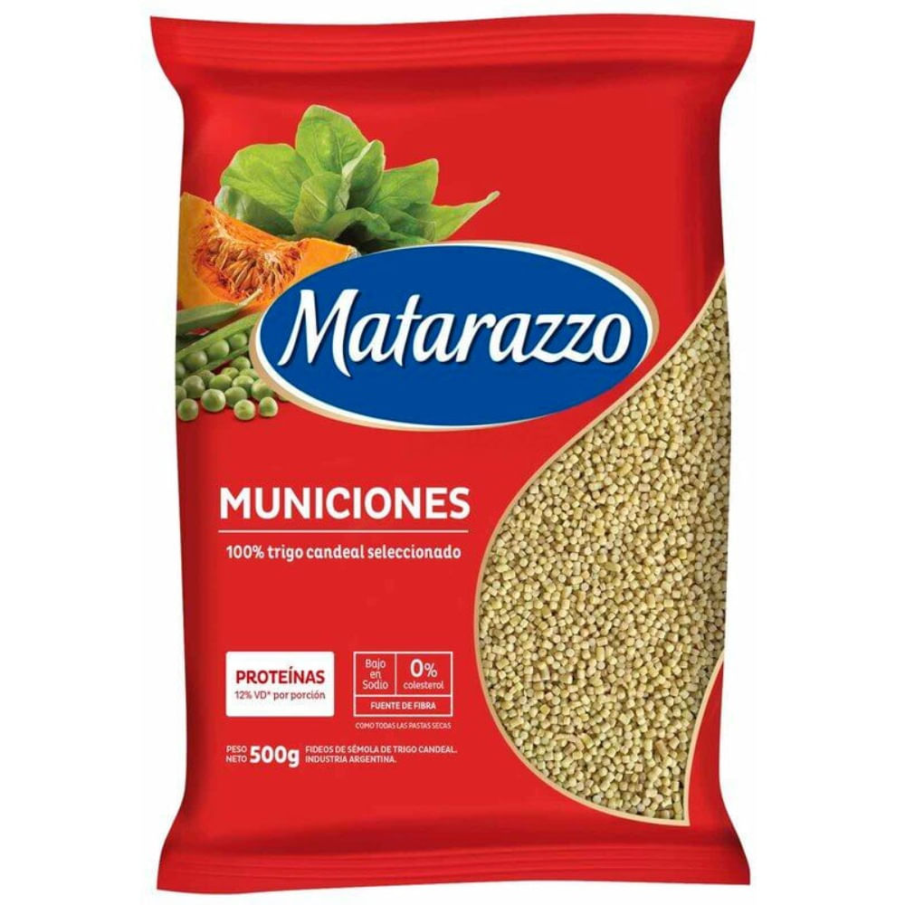 Fideos Municiones Matarazzo 500 Gr
