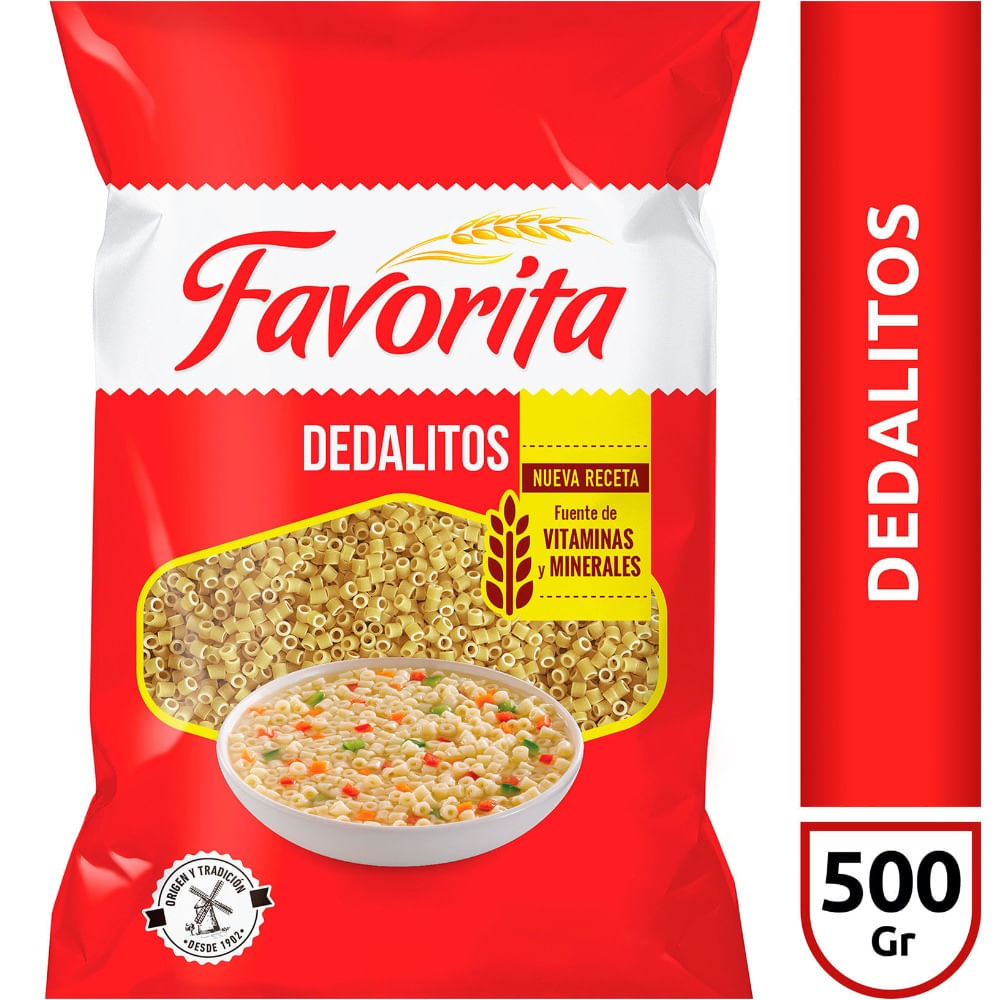 Fideos Dedalitos Favorita 500 G