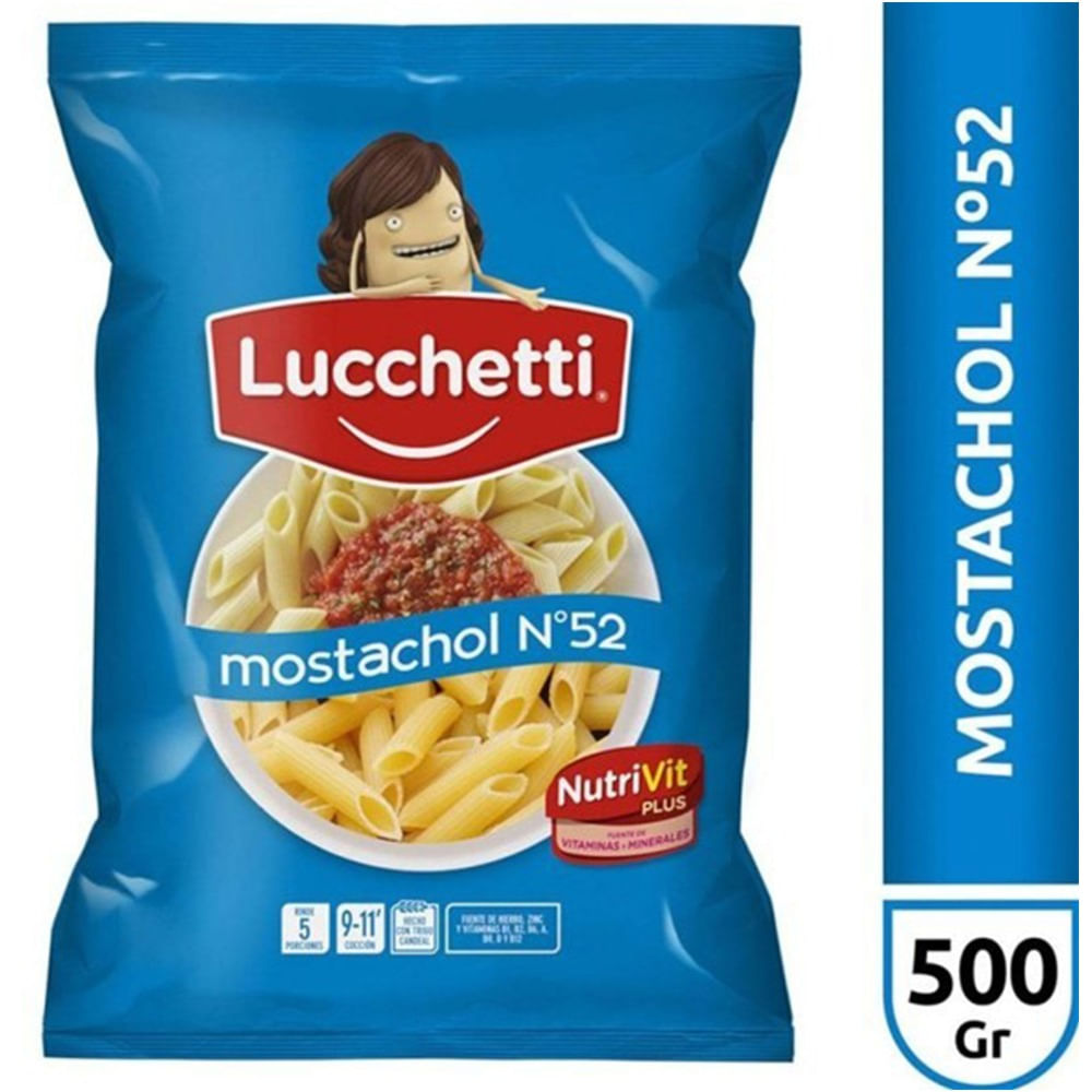 Fideos Lucchetti Mostachol 500 G