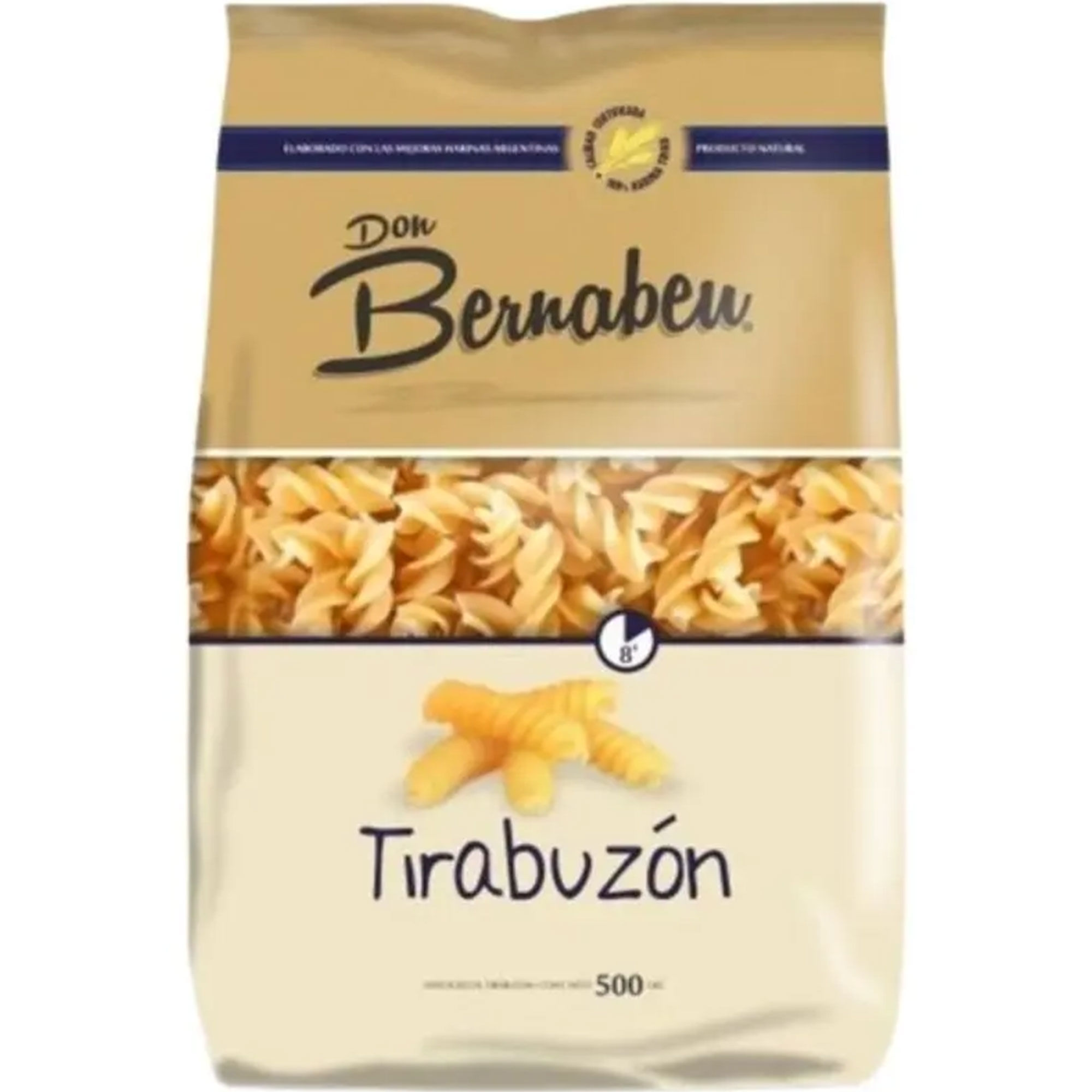 Fideos tirabuzón Don Bernabeu 500 g.