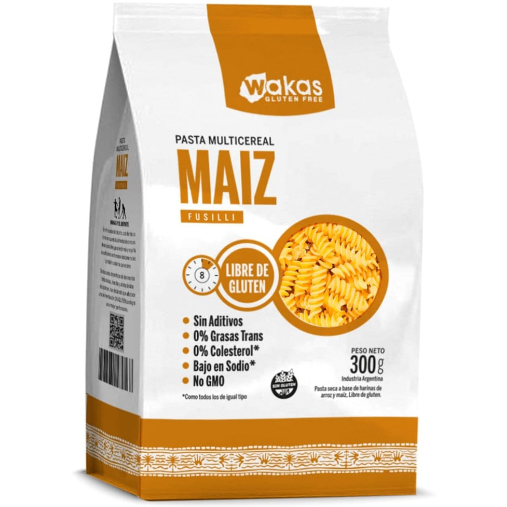 Fideos Multicereal Wakas Fusilli 300 G