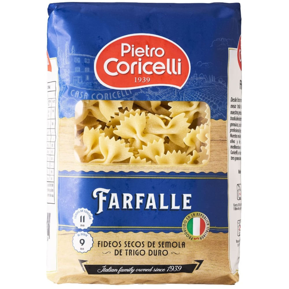 Fideos farfalle Pietro Coricelli 500 grs