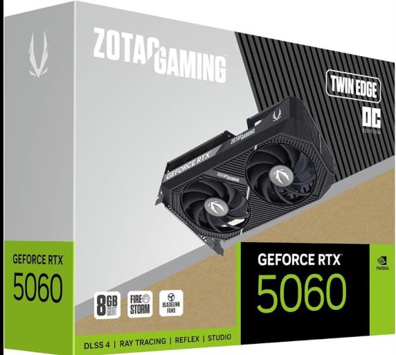 Gpu Zotac Gaming Rtx 5060 Twin Edge Oc 8gb (Zt-b50600h-10a)