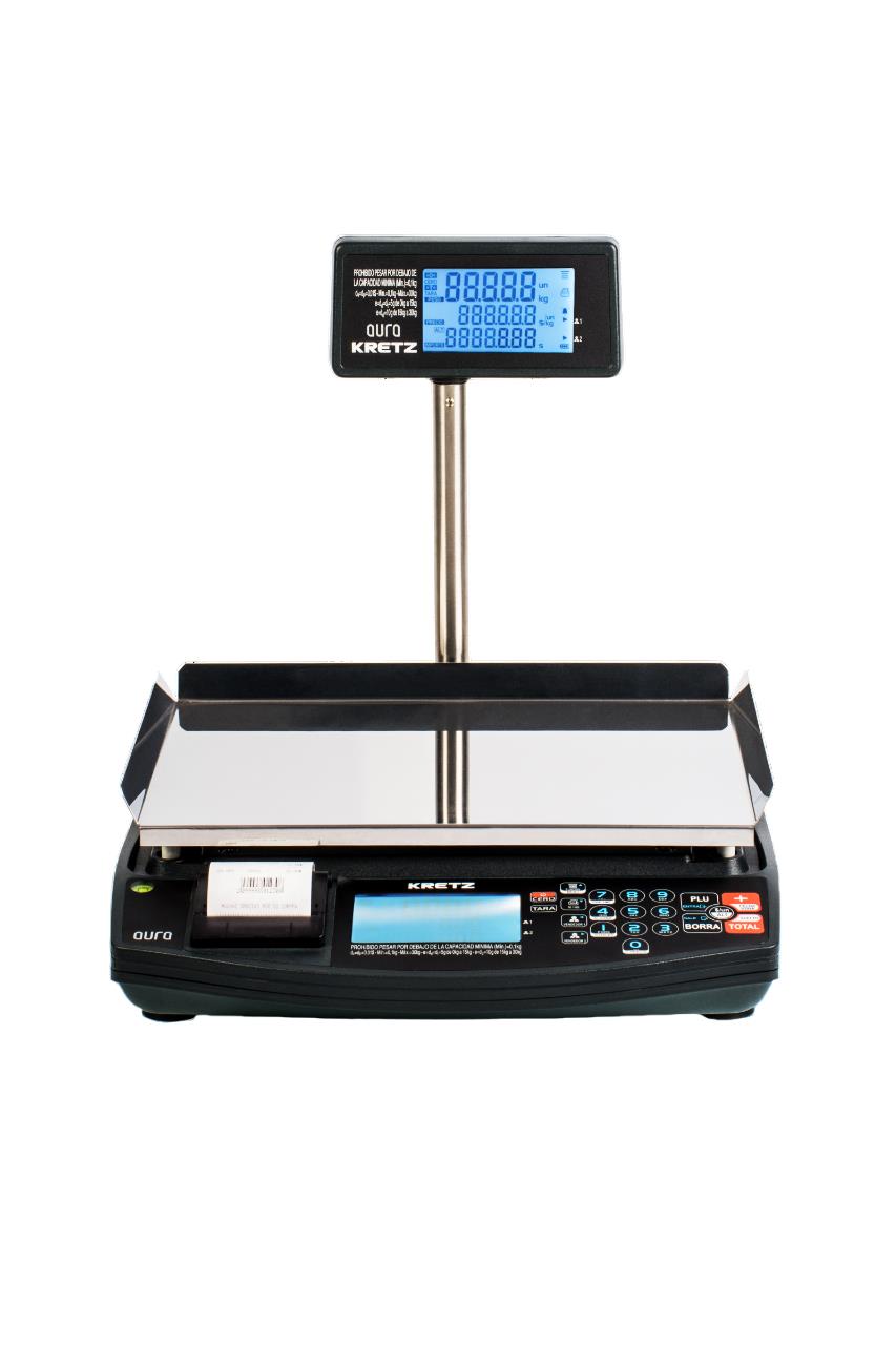Balanza Aura Eco Auib 30p-Kretz- Uso Comercial 30kg BateríA (Aui-030kmfbapp4kar)