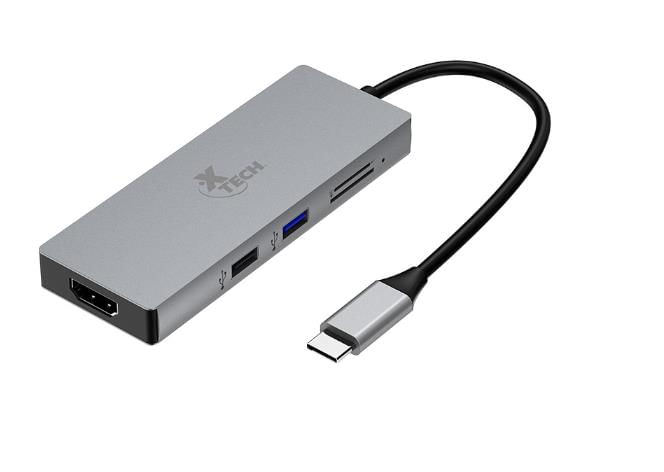 Hub Multipuerto Xtech 5 en 1 con Conexion Usb-c (Xtc-564)