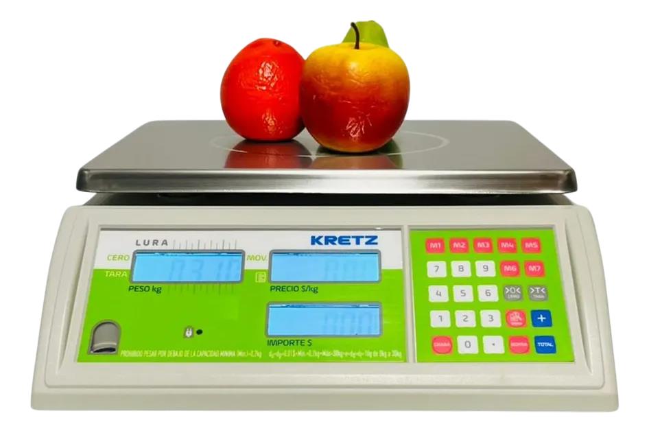 Balanza Lura Kretz - Uso Comercial- Visor Bajo 30kg