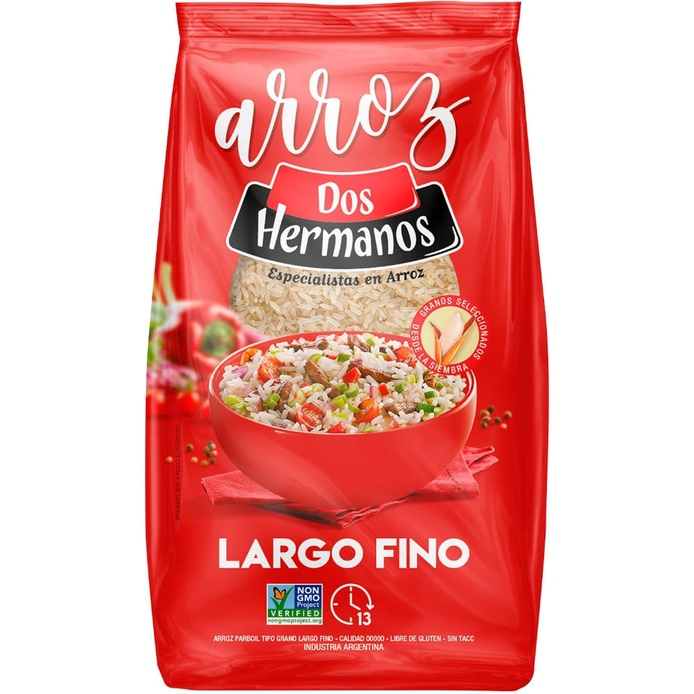 Arroz Largo Fino Dos Hermanos 1 Kg