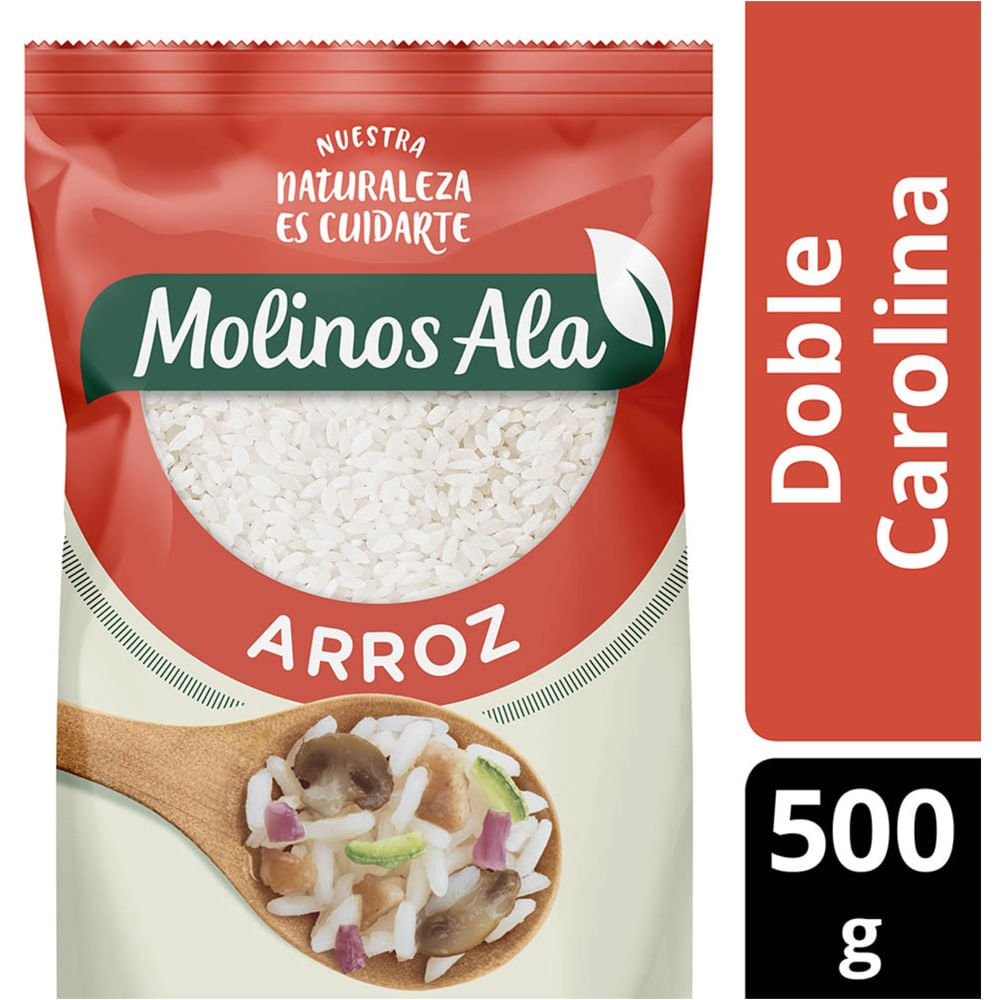 Arroz Molinos Ala doble bolsa 500 g.