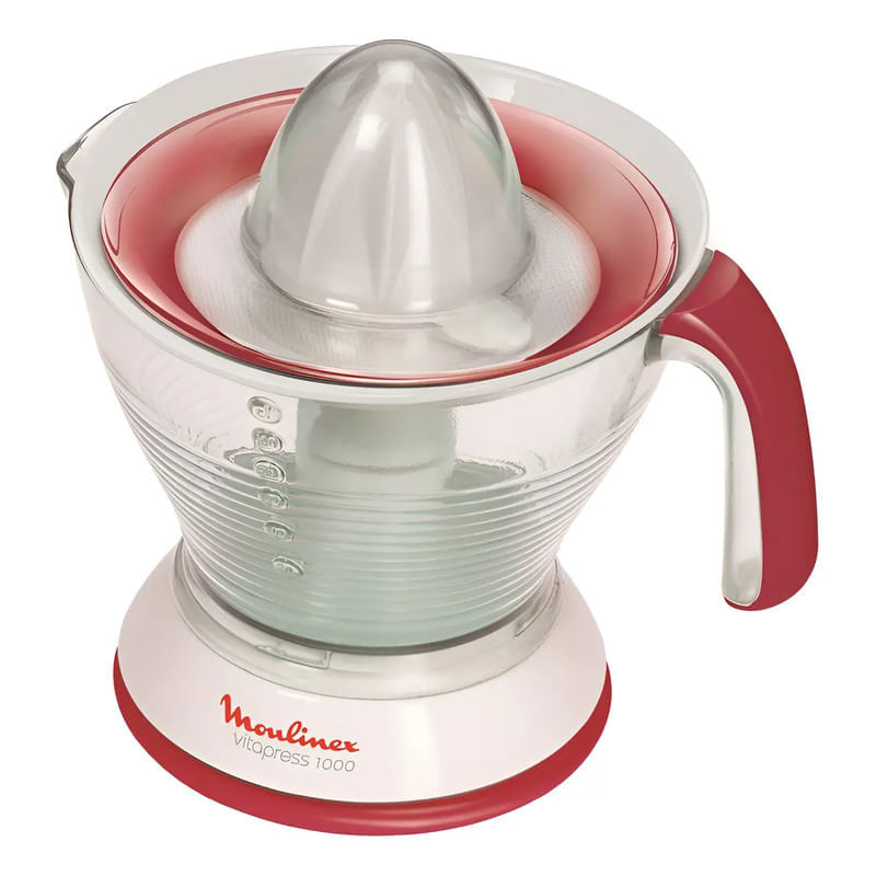 Exprimidor Electrico Moulinex Vitapress Pc3021ar 1l 29w Blanco/rojo Blanco