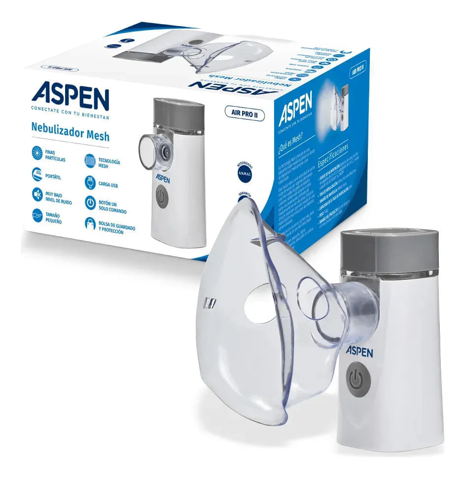 Nebulizador PortáTil Aspen Mesh Air Pro 2 Adulto/NiñO 10 Ml Blanco