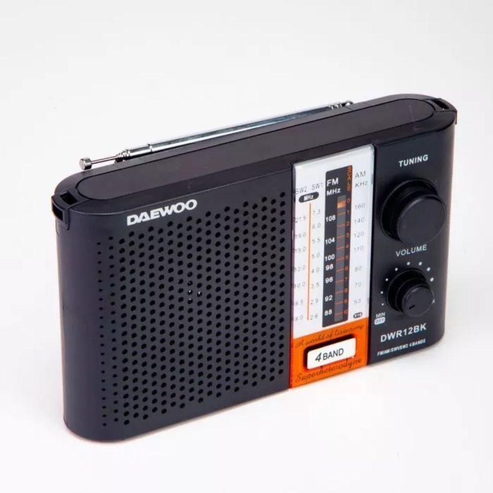 Radio Analogica Daewoo Dwr12bk Dual Pilas Y Cable