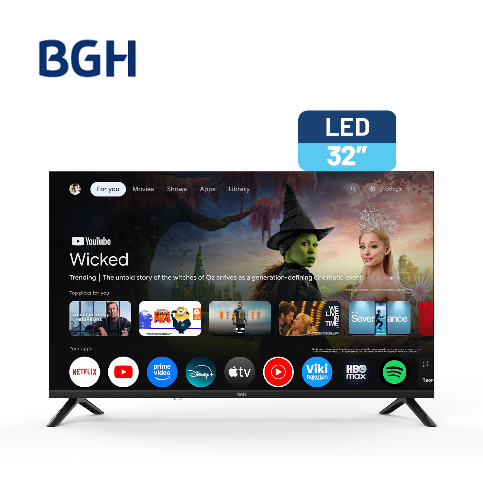 Smart Tv BGH LED 32" HD Google TV