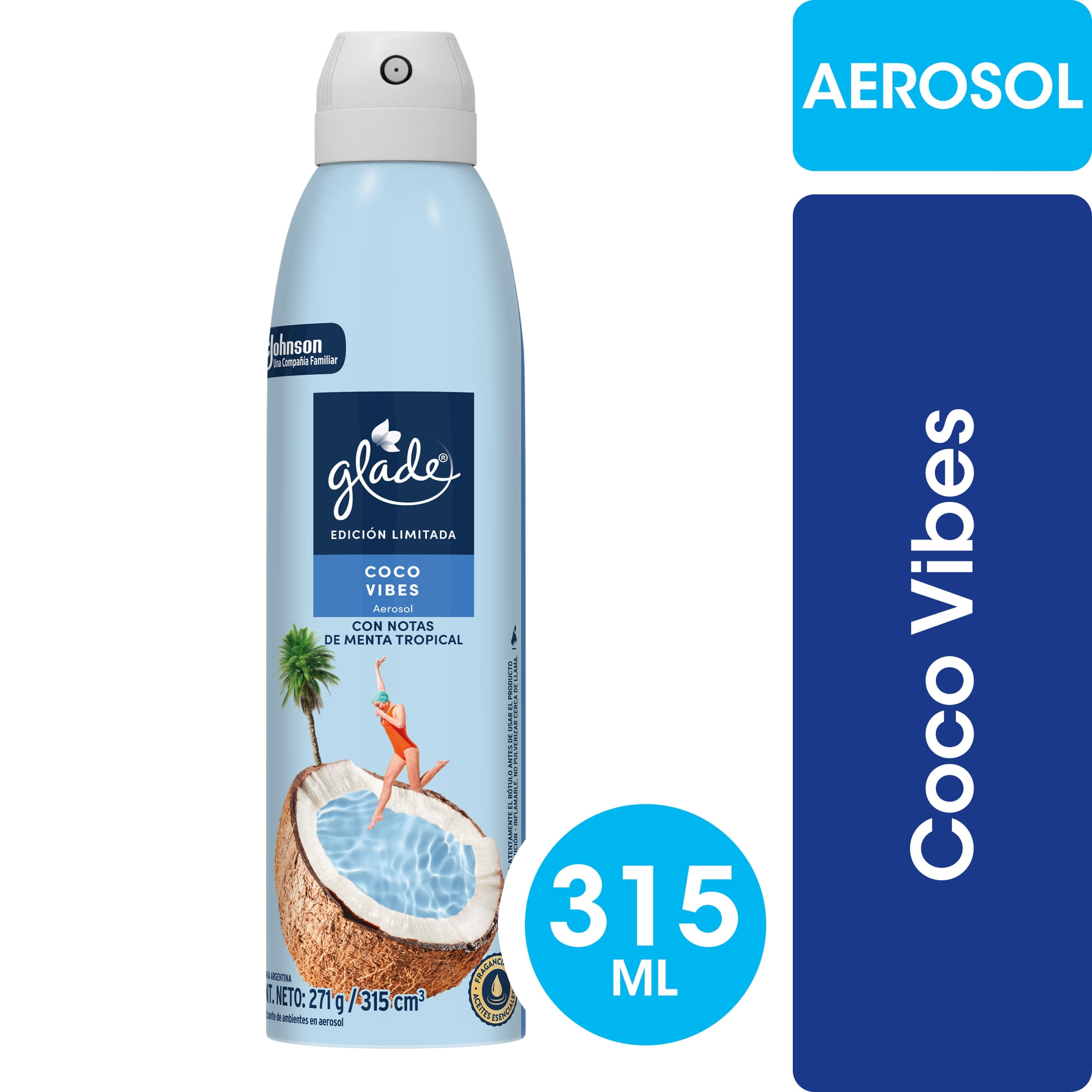 Aromatizante De Ambiente Glade Coco Vibes 315 Ml