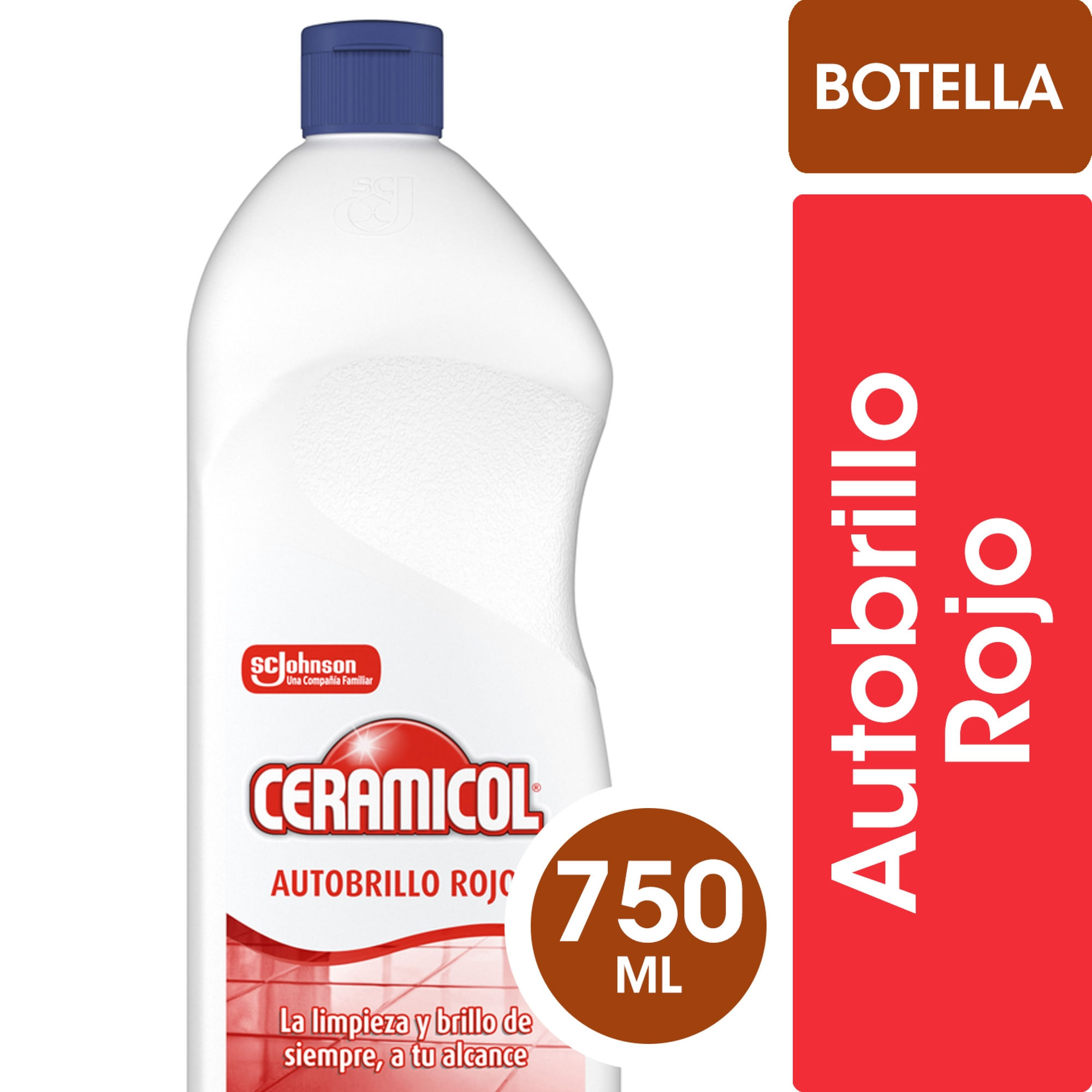 Autobrillo rojo Ceramicol en botella 800 ml