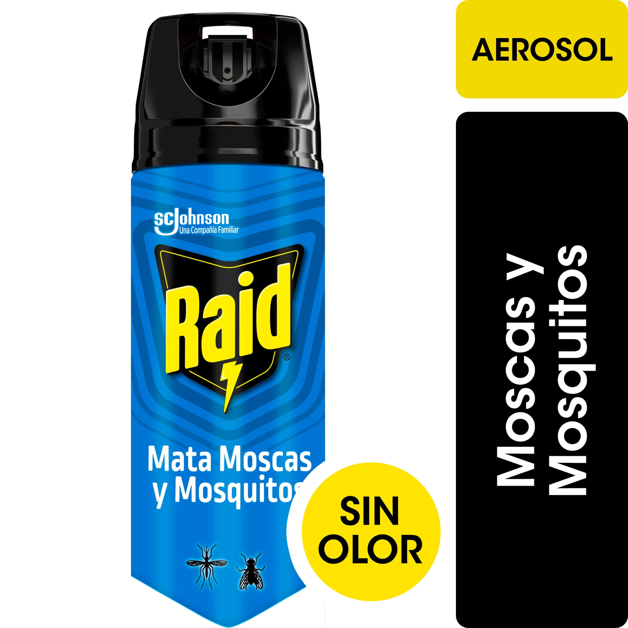 Mata mosca y mosquitos Raid sin olor en aerosol 360 ml