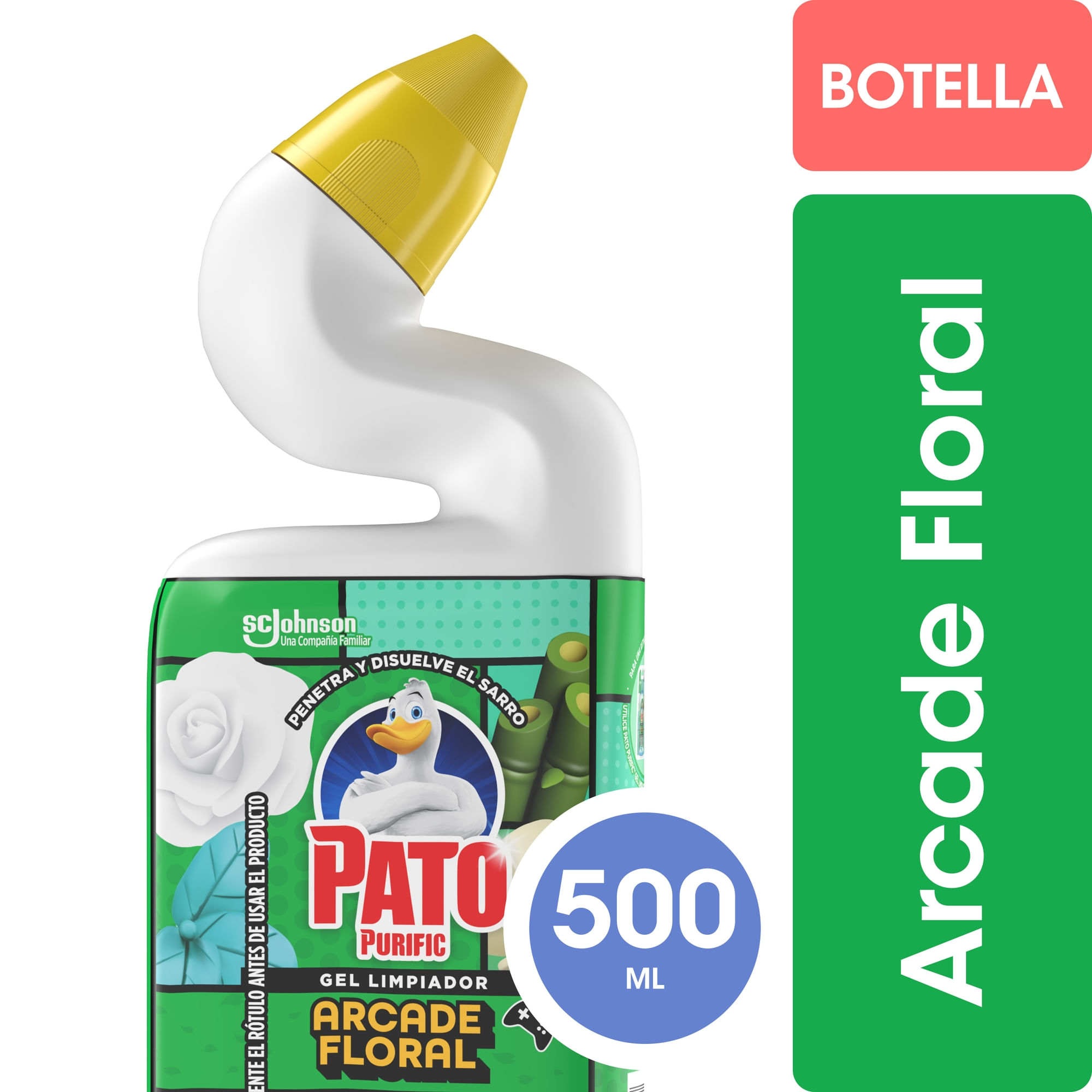 Limpiador Inodoro Manual Pato Encanto Floral 500 Ml