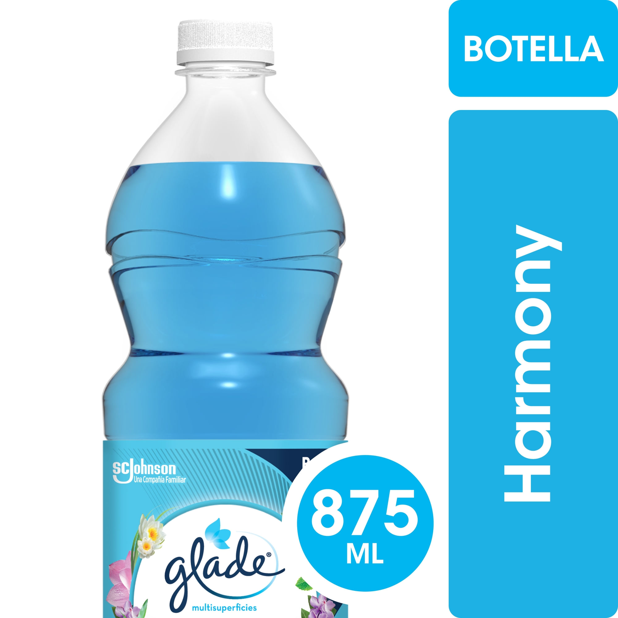 Limpiador líquido Glade harmony en botella 875 ml
