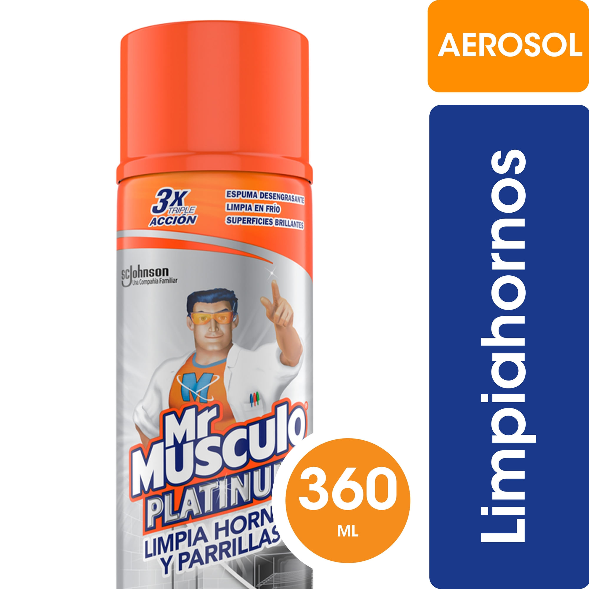 Limpiahornos Mr. Músculo Fórmula Avanzada 360 Ml