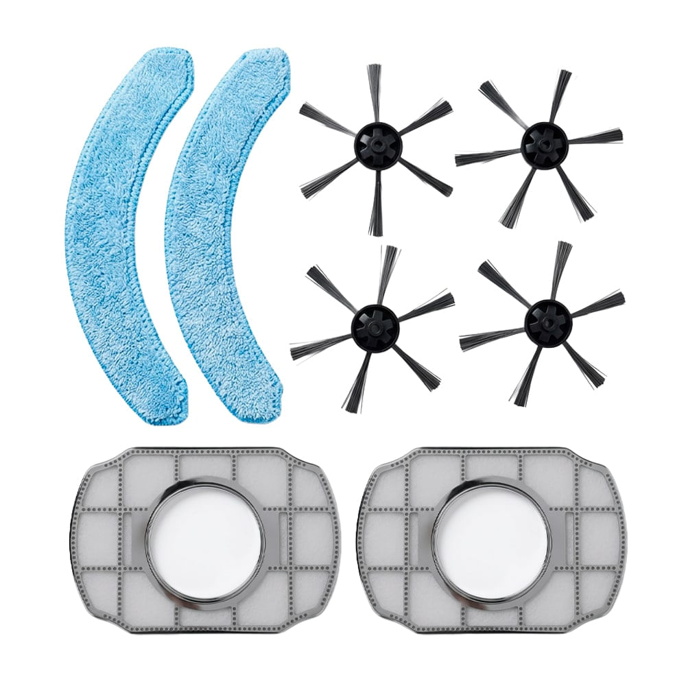 Kit De Repuestos Gadnic Compatible Con Aspiradora Robot Rob00515 Cepillos Filtros Mopas