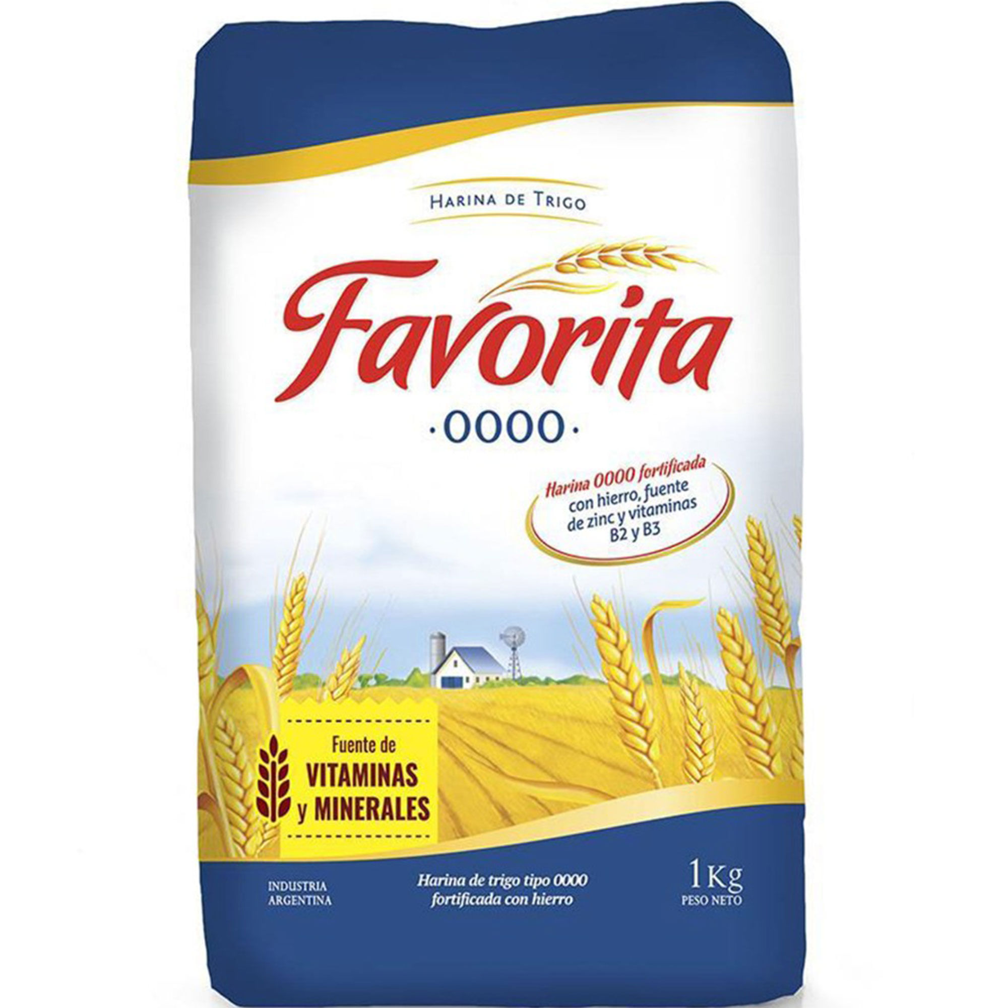 Harina De Trigo Favorita 0000 1 Kg