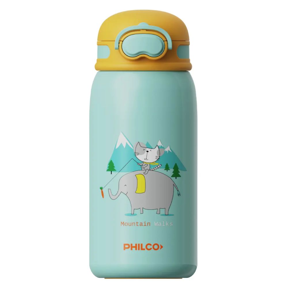 Botella Térmica Infantil De Acero Inoxidable 550ml Celeste TC550PHP
