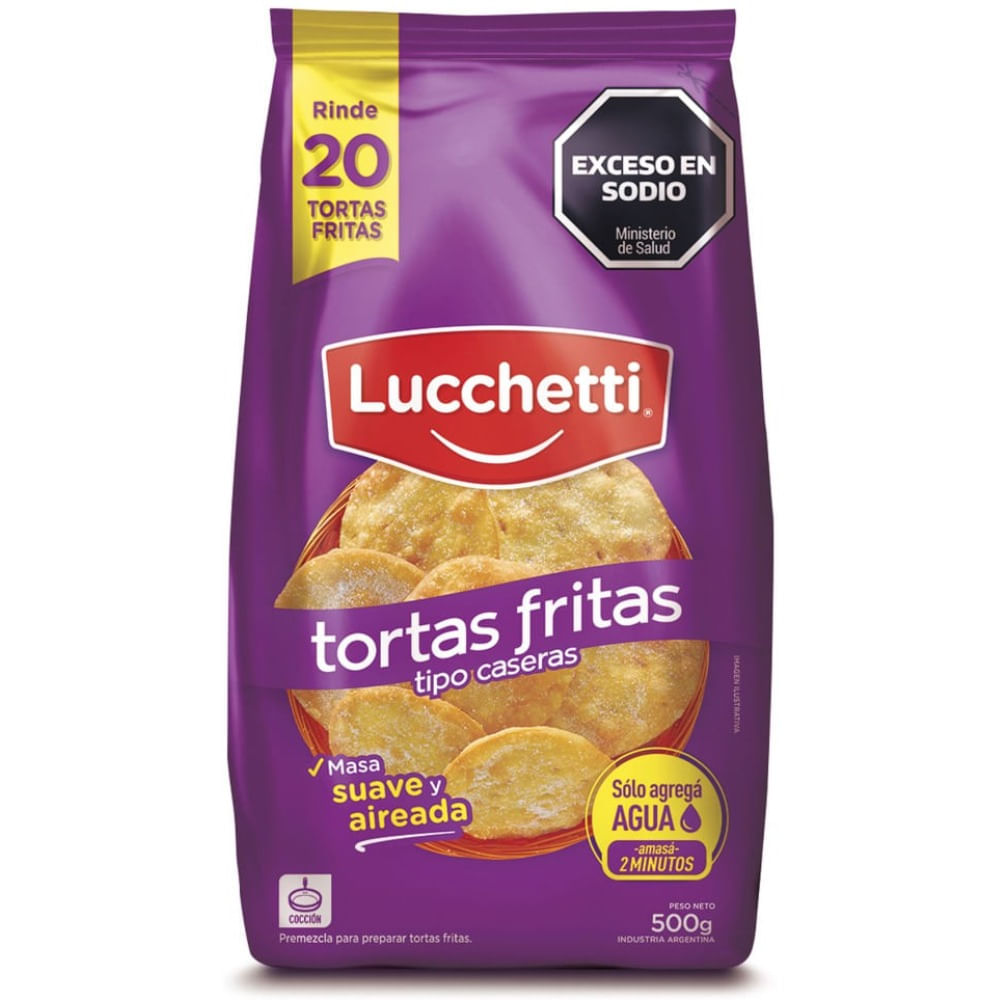 Premezcla Lucchetti Tortas Fritas Tipo Caseras 500 G