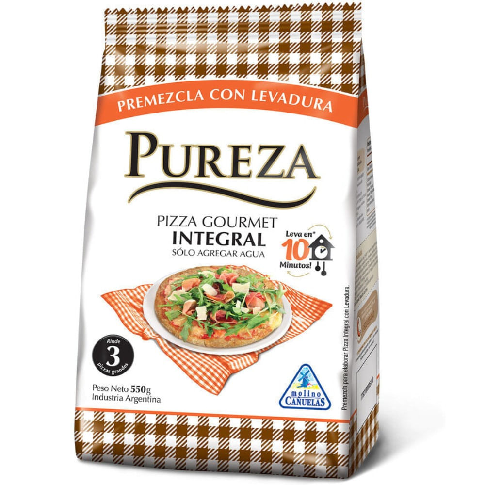 Premezcla Pizza  Gourmet Integral Pureza 550gr