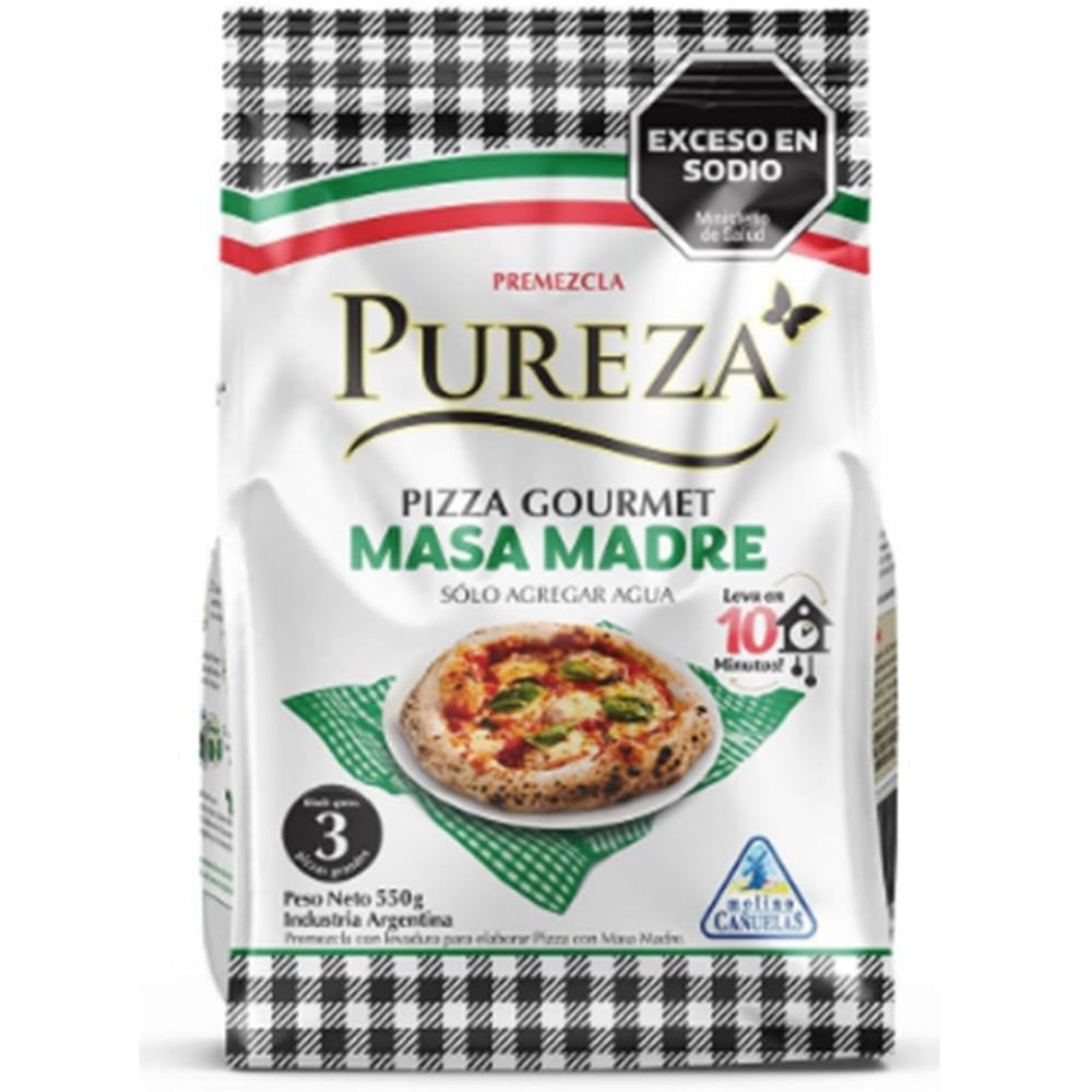 Premezcla Pureza Pizza Gourmet Masa Madre 550 G