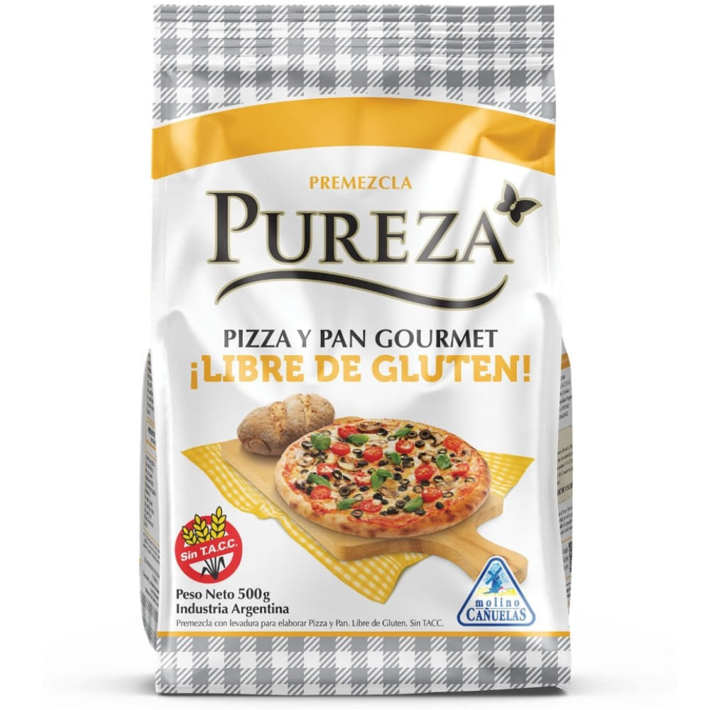 Premezcla Pureza Para Pizza Y Pan Libre De Gluten 500 G