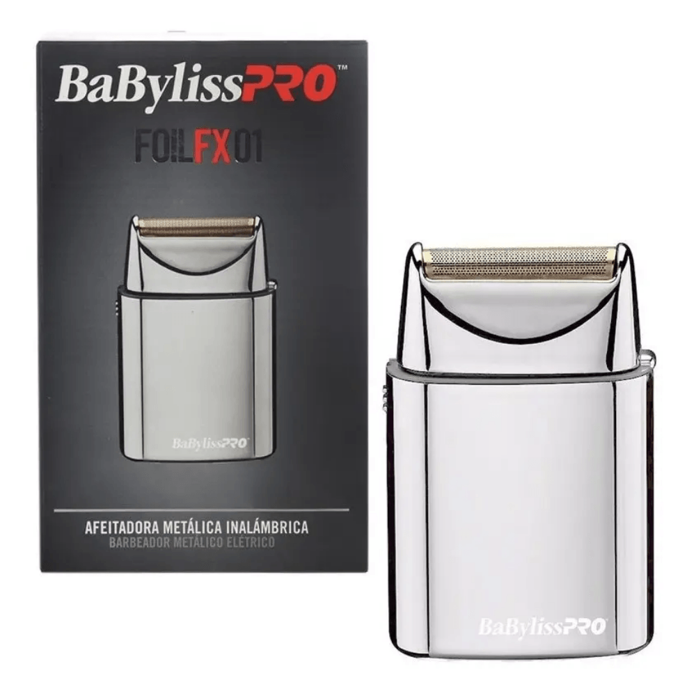 Afeitadora InaláMbrica A Pila Babyliss Profesional Fx01 Foil Color Plateado