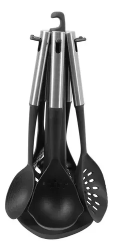 Set 6 Utensilios Ilko Con Base Silver Industrial