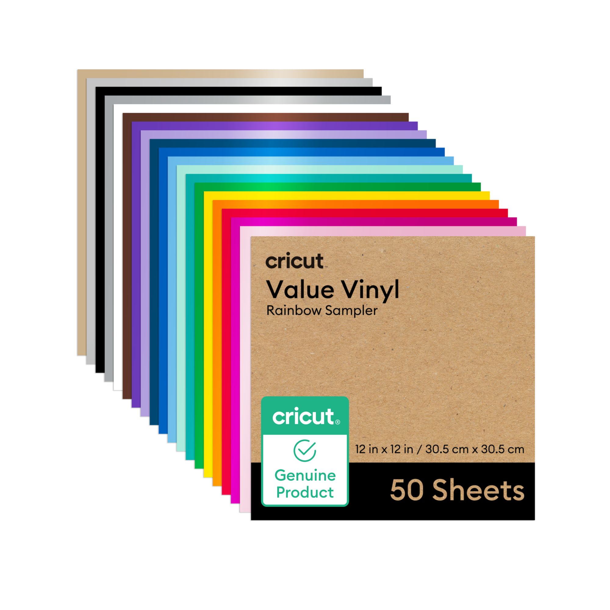 Vinilo Permanente Cricut Arcoíris - Pack de 50 Hojas
