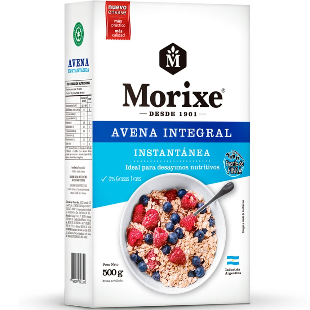 Avena Morixe Instantánea 500 G