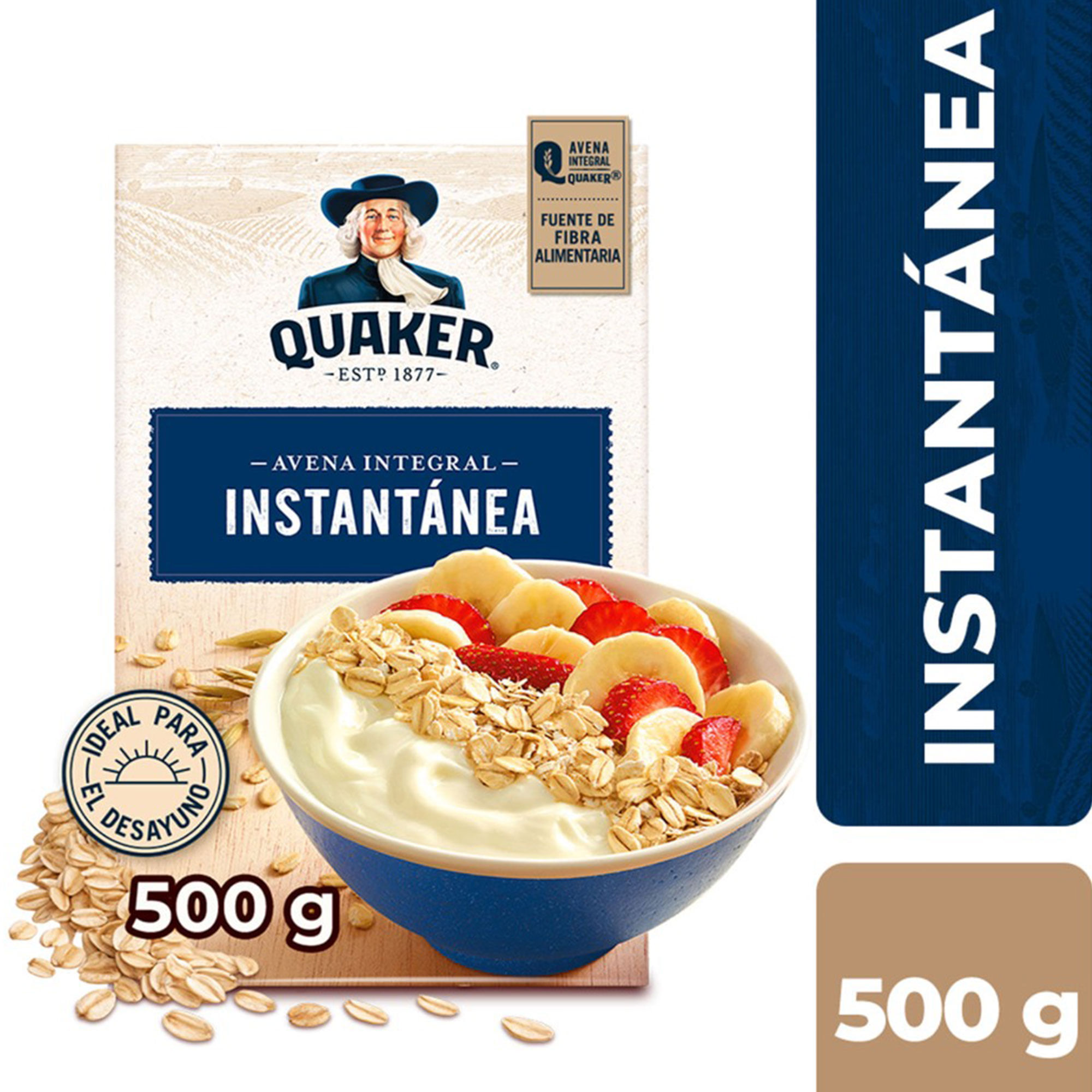 Avena instantánea Quaker en caja 500 grs