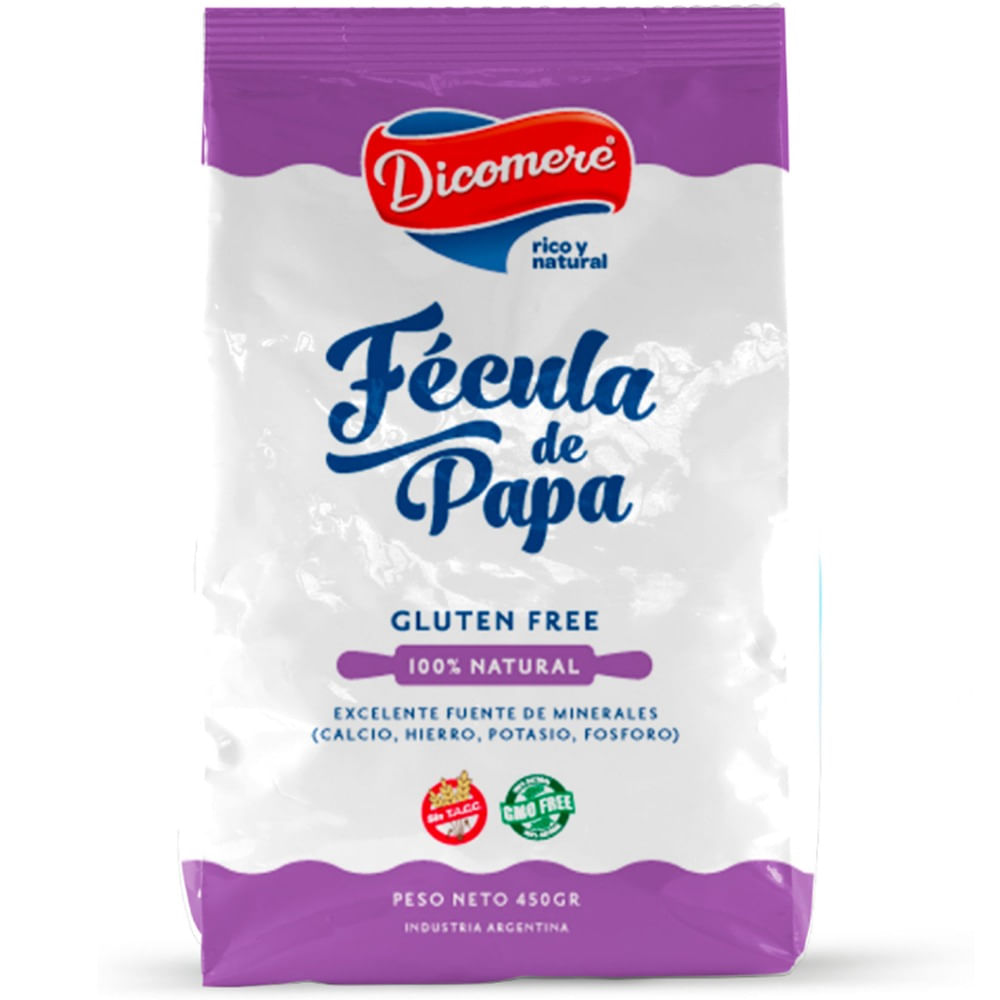 Fécula de papa Dicomere paquete 450 g.
