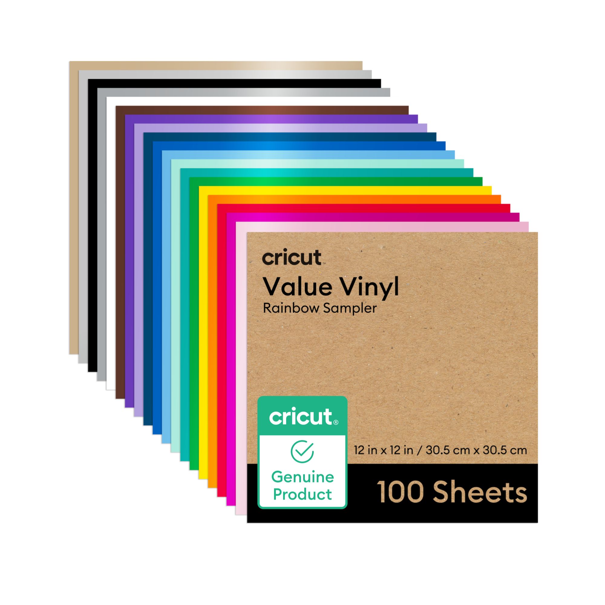 Vinilo Value Crictut Arcoiris Permanente 100 Unidades 2010888