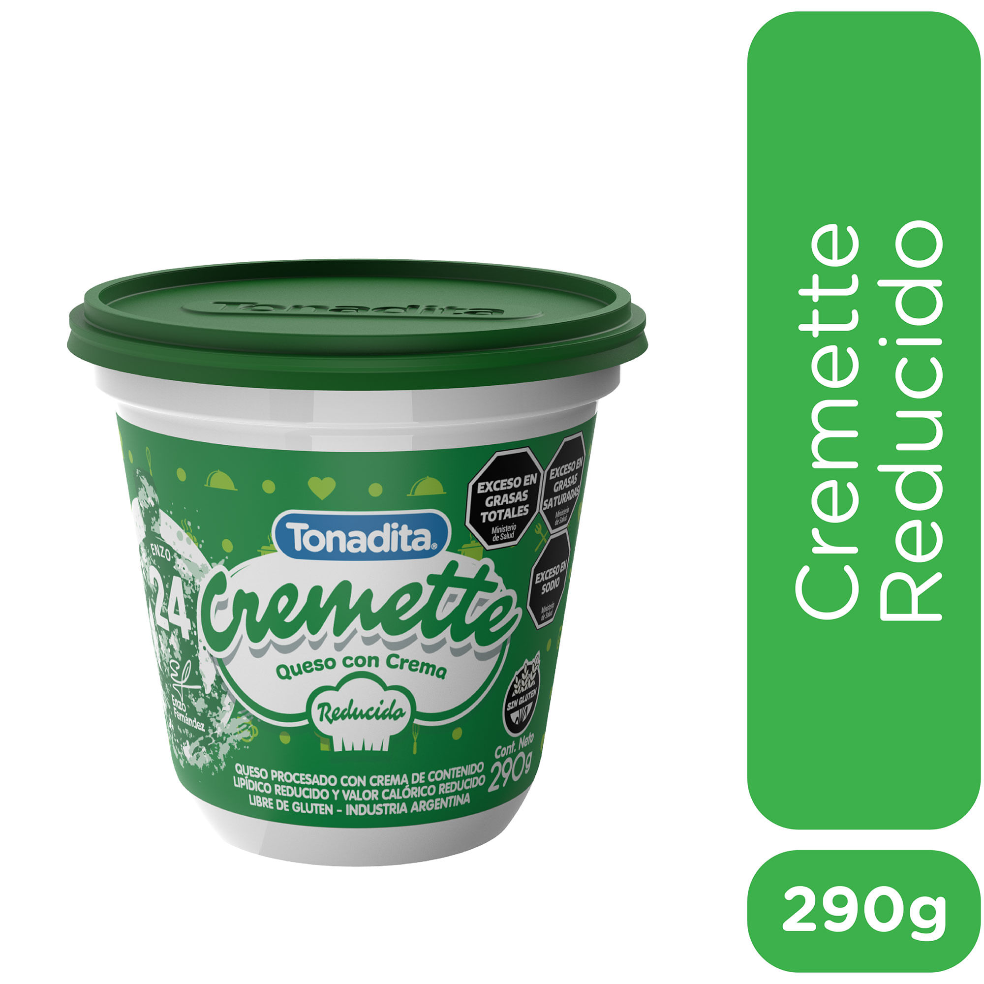 Queso Crema Tonadita Cremette Reducido 290 G