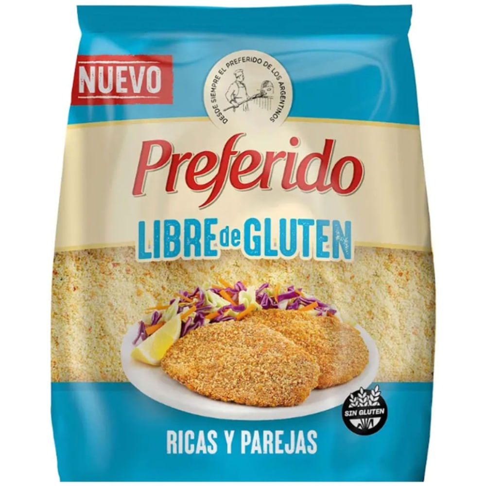Pan rallado Preferido libre de gluten 350 ml