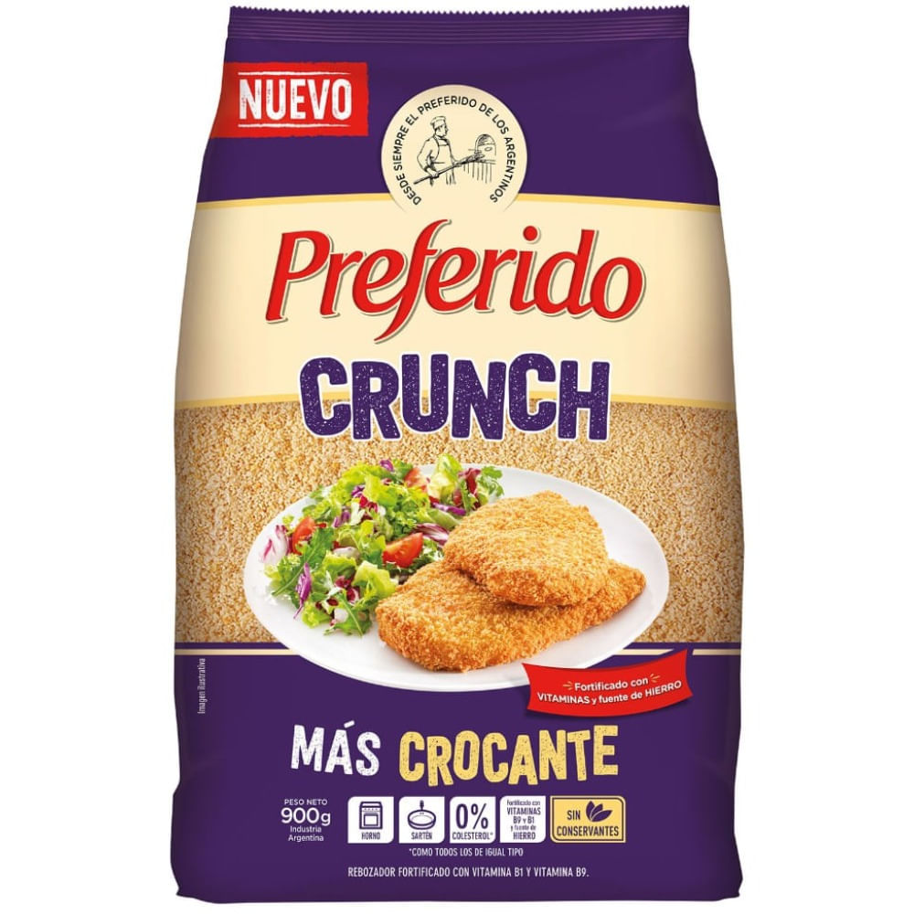 Rebozador Preferido crunch 900 g.