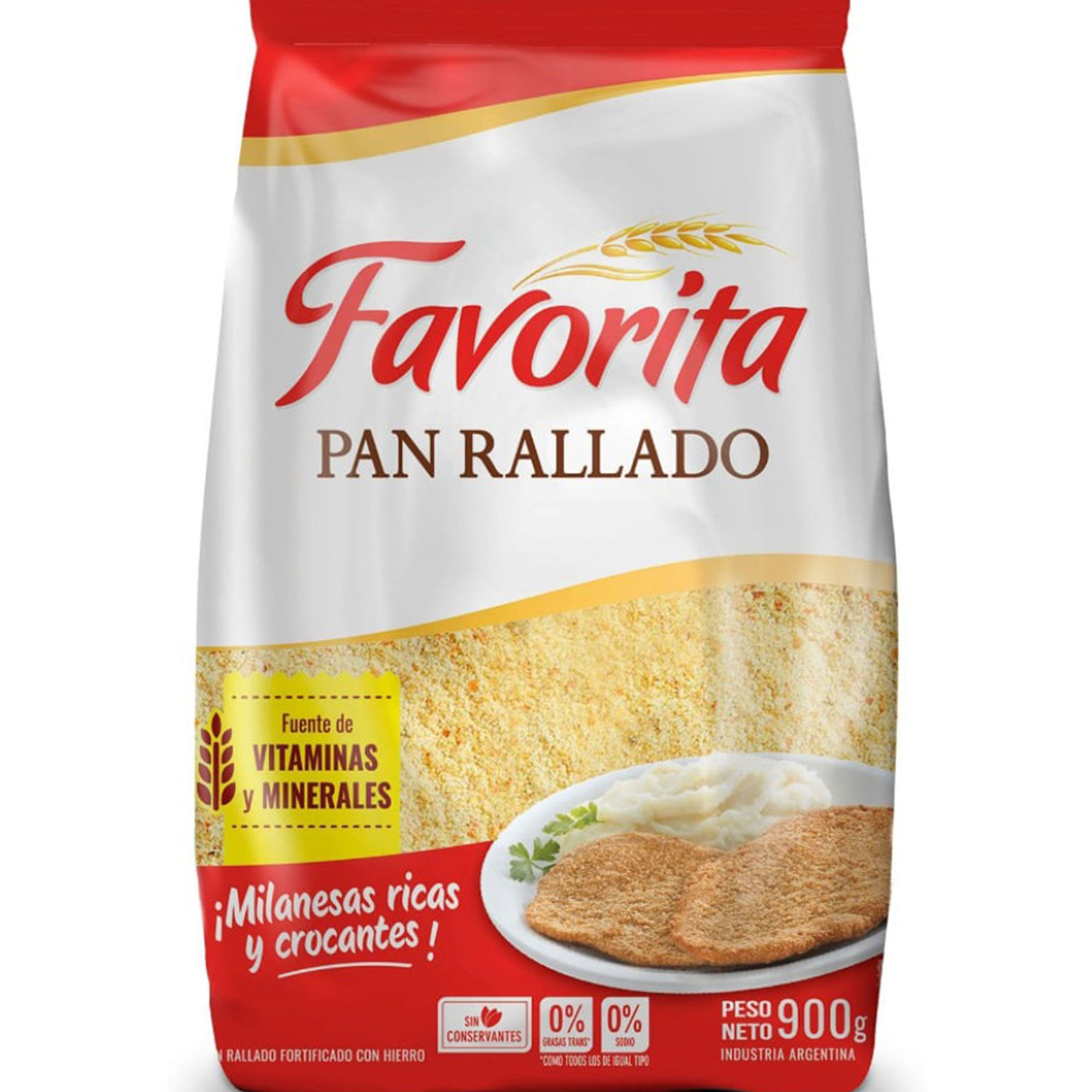 Pan rallado Favorita vitaminas 900 g.