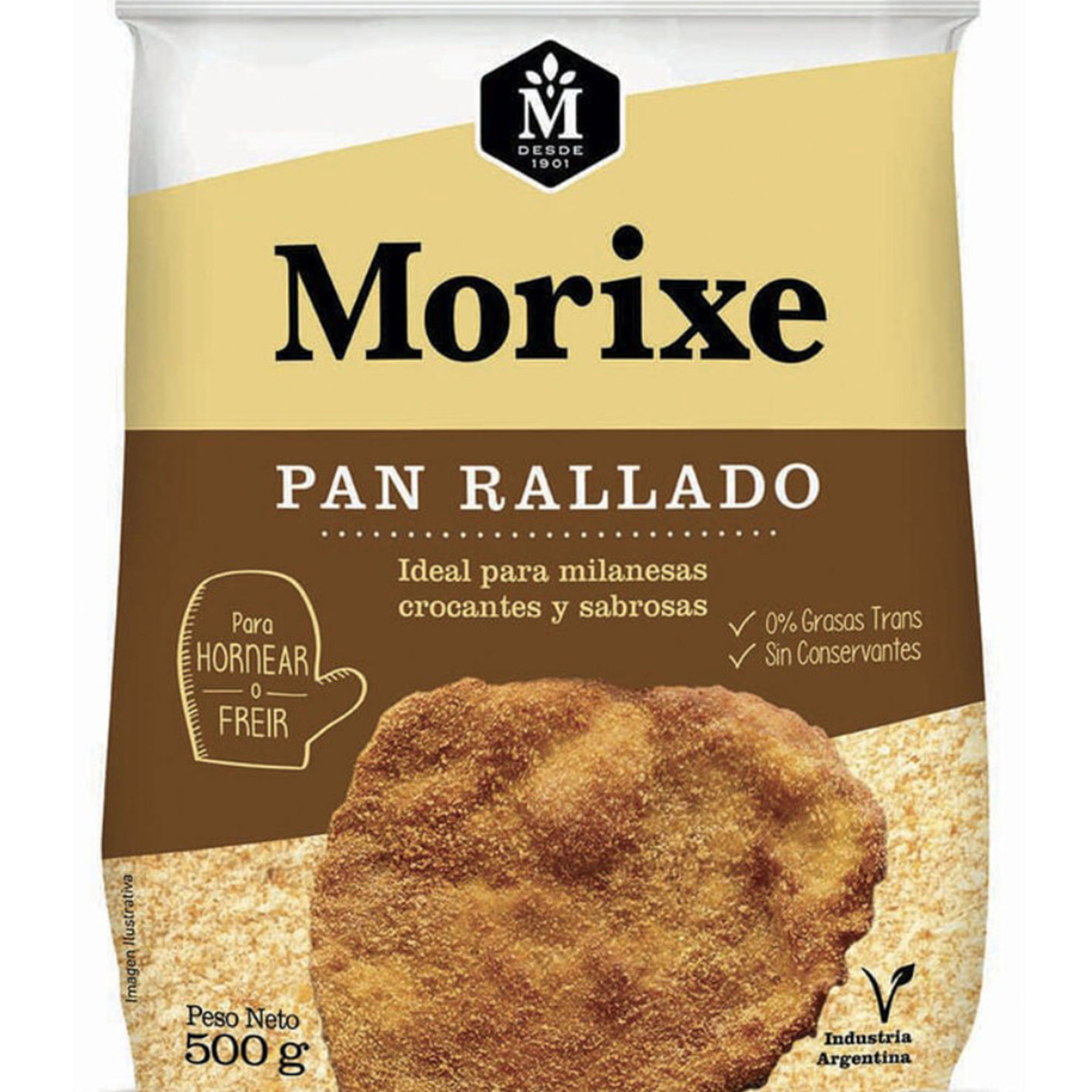 Pan rallado Morixe 500 g.