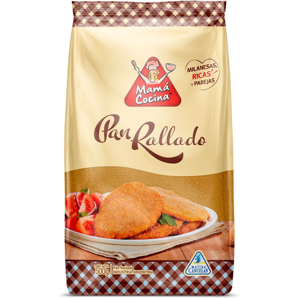 Pan rallado Mamá Cocina fortificado 500 g.