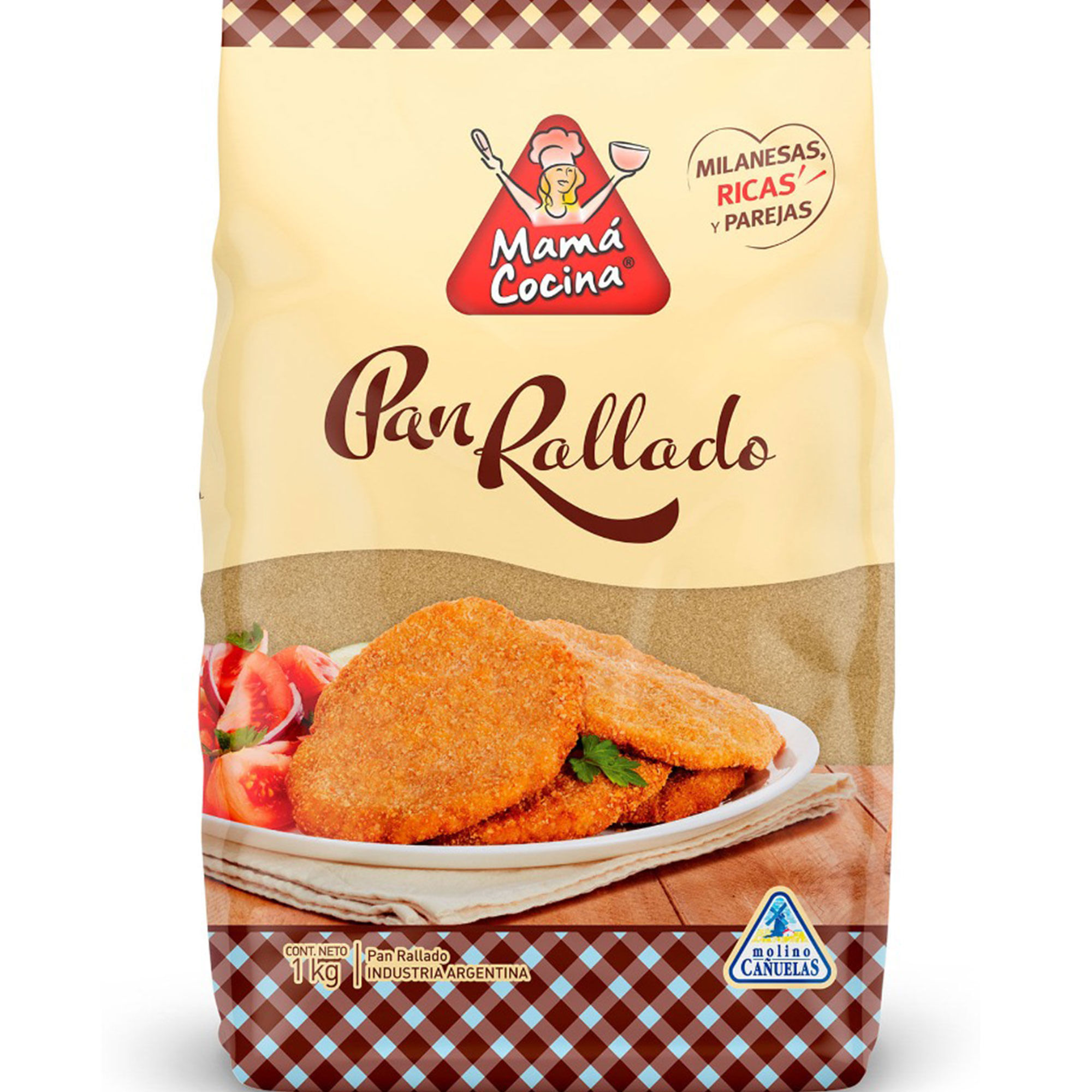 Pan rallado Mamá Cocina fortificado 1 kg.