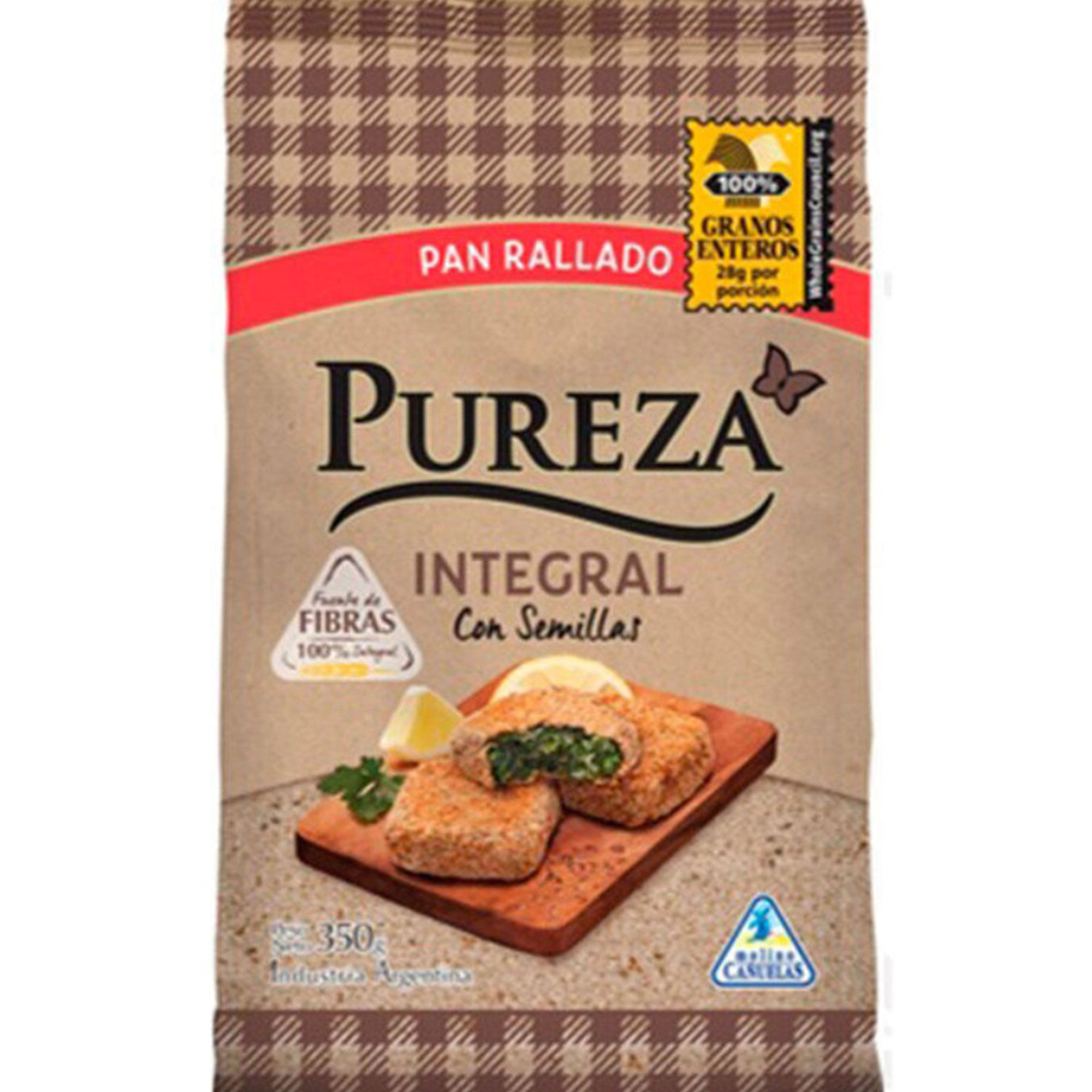 Pan rallado integral Pureza bolsa 350 g.