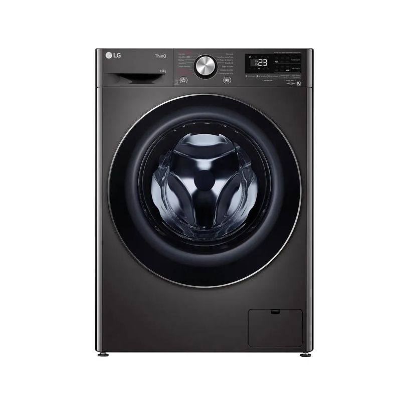 Lavarropas LG Carga Frontal 12Kg AI DD Inverter Gris Oscuro WM12BVC4S6