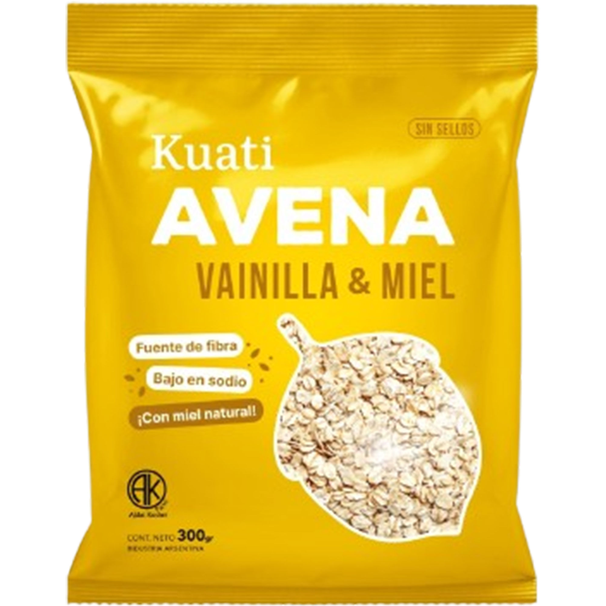 Avena con vainilla y miel Kuati 300 grs