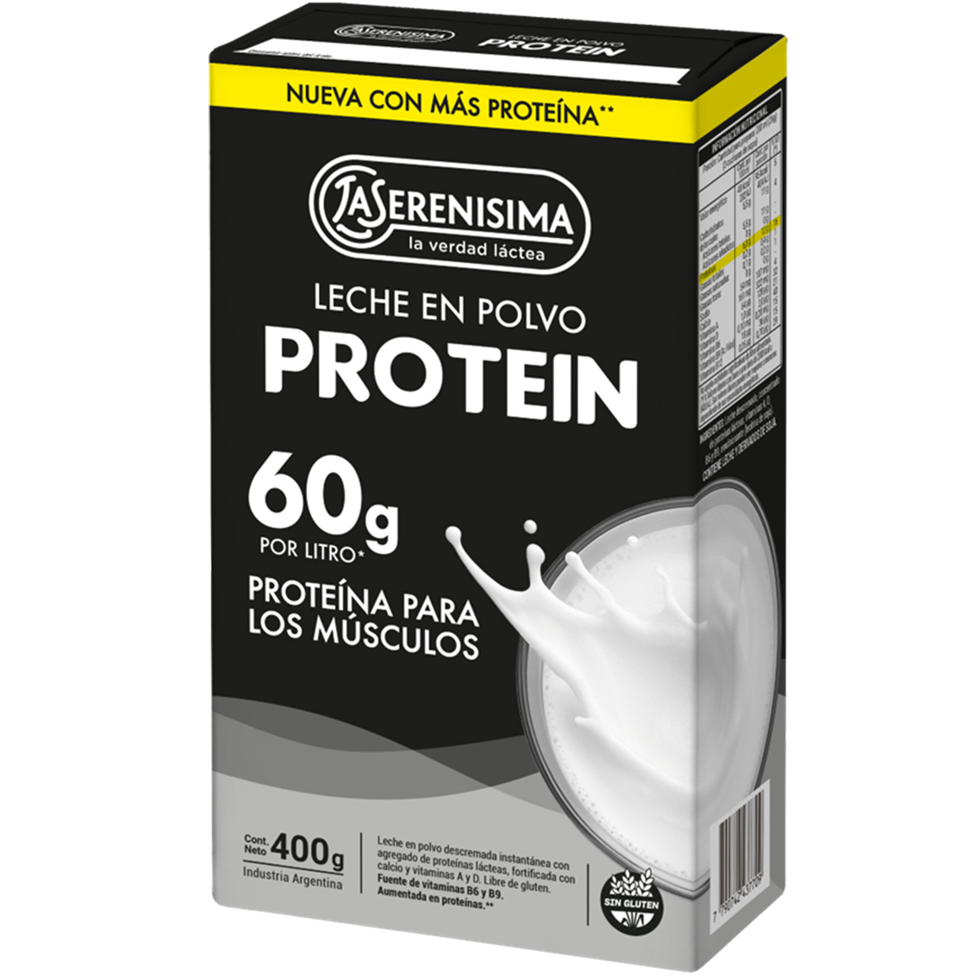 Leche en polvo Protein La Serenísima 400 grs
