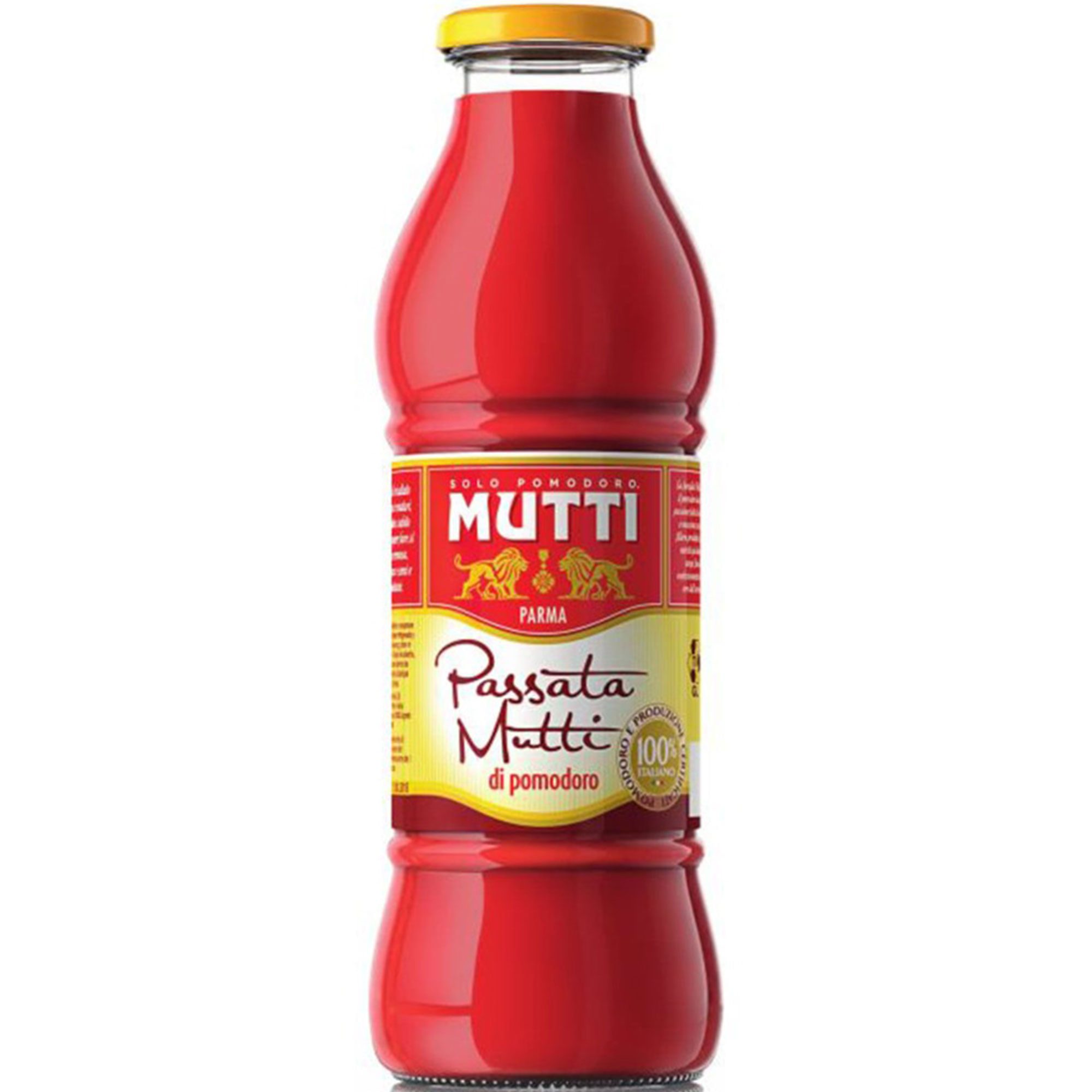 Salsa de tomate Mutti passata botella 700 g.